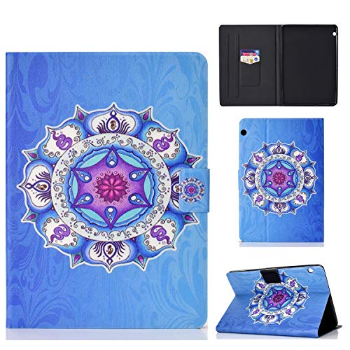 Huawei Mediapad T3 10 Schutzhülle, Lspcase Huawei Tablet T3 10 Lederhülle Brieftasche Flip Case Cover Standfunktion Card Holder Tasche Etui für Huawei Mediapad T3 10 9.6 Zoll - Mandala von Lspcase