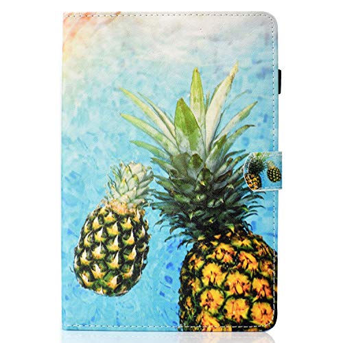 Lspcase Galaxy Tab A 10.5 Zoll Hülle PU Leder Flip Tasche Case Magnetvers Stand Tablet Schutzhülle mit Auto Schlafen/Aufwachen Funktion für Samsung Galaxy Tab A 10.5 SM-T590 SM-T595 Ananas von Lspcase