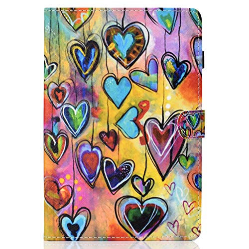 Lspcase Galaxy Tab A 10.5 Zoll Hülle PU Leder Flip Tasche Case Magnetvers Stand Tablet Schutzhülle mit Auto Schlafen/Aufwachen Funktion für Samsung Galaxy Tab A 10.5 SM-T590 SM-T595 Liebe von Lspcase