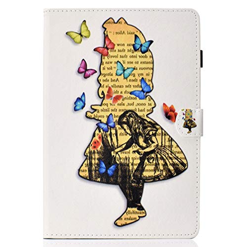 Lspcase Galaxy Tab A 10.5 Zoll Hülle PU Leder Flip Tasche Case Magnetvers Stand Tablet Schutzhülle mit Auto Schlafen/Aufwachen Funktion für Samsung Galaxy Tab A 10.5 SM-T590 SM-T595 Mädchen von Lspcase