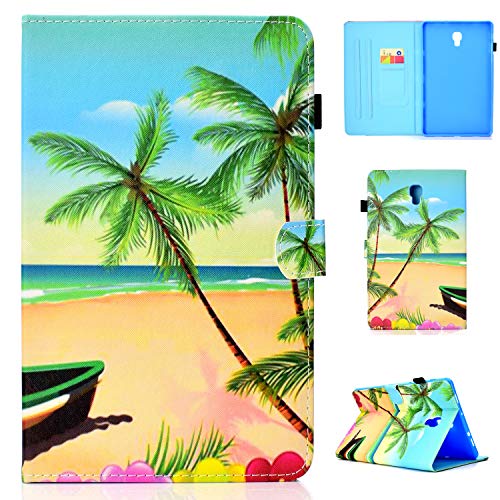 Lspcase Schutzhülle für Galaxy Tab A 10,5 Zoll (26,7 cm), PU-Leder, mit TPU-Silikon, Standfunktion, mit Stifthalter, Kartenfächern, magnetischer Schutz für Samsung Galaxy Tab A 10,5 Zoll SM-T590 T595 Strand von Lspcase