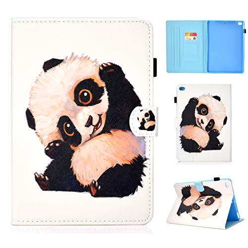 Lspcase iPad 9.7 Zoll Hülle 5./6. Generation PU Leder Hülle Brieftasche Flip Stand Schuthülle Tasche iPad Air/Air 2 Hülle Con Auto Schlaf Funktion für iPad 2017/iPad 2018,iPad Air/Air 2 Panda von Lspcase