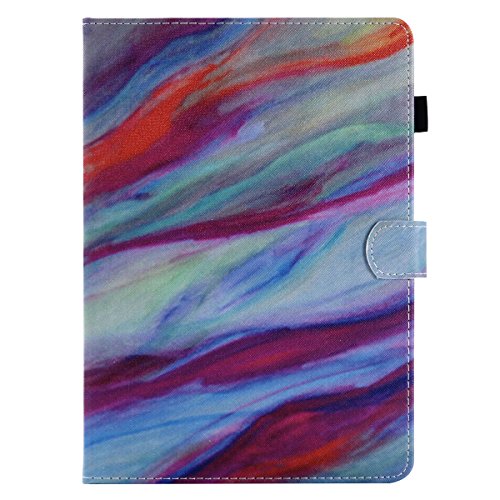 Lspcase iPad 9.7 Zoll Hülle 5./6. Generation PU Leder Tasche Hülle Flip Stand Schuthülle iPad Air/Air 2 Hülle Con Auto Schlaf Funktion für iPad 2017/iPad 2018,iPad Air/Air 2 Aquarell Marmor von Lspcase