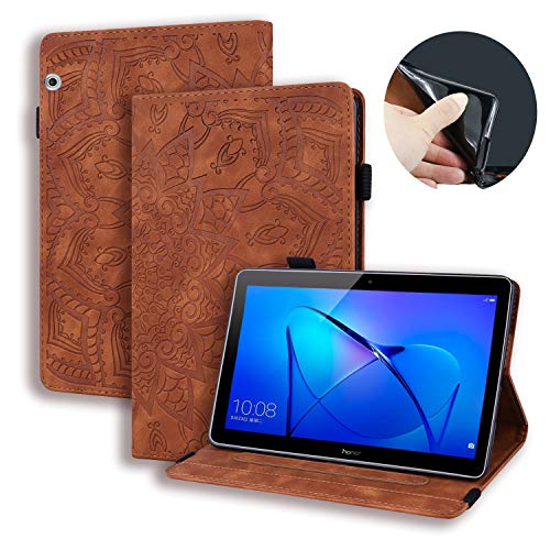 Schutzhülle für Huawei Mediapad T3 10, Lspcase Schutzhülle Huawei Tablet T3 9,6 Zoll / 24,6 cm (9,6 Zoll), Leder, Flip Stand, Brieftasche, Stifthalter und Kartenschlitz, für Huawei Mediapad T3 10 9,6 von Lspcase