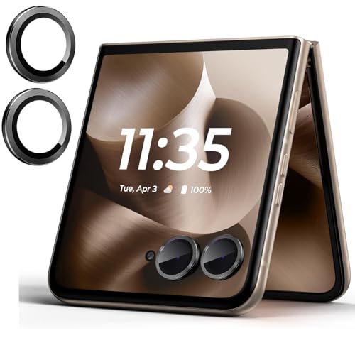 Ltezixal Kamera-Objektivschutz für Motorola Razr 60 Ultra/Motorola Razr Ultra 2025, kratzfest, HD-Klarheit, ultradünn mit Aluminiumkante, individuelle Metall-Objektivabdeckung, Schwarz, 2 Stück Ltezixal Kamera-Objektivschutz für Motorola Razr 60 Ultra/Motorola Razr Ultra 2025, kratzfest, HD-Klarheit, ultradünn mit Aluminiumkante, individuelle Metall-Objektivabdeckung, Schwarz, 2 Stück von Ltezixal