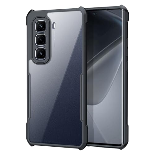 Ltezixal Schutzhülle kompatibel mit Infinix Hot 50 Pro+ 4G, [sturzsicher] [schweißfest] [fingerabdruckfest] stoßfeste Schutzhülle für Infinix Hot 50 Pro+ 4G, Schwarz von Ltezixal