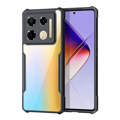 Ltezixal Schutzhülle kompatibel mit Infinix Note 40 Pro 4G, [sturzsicher] [schweißfest] [fingerabdruckfest] stoßfeste Schutzhülle passend für Infinix Note 40 Pro 4G, Schwarz von Ltezixal