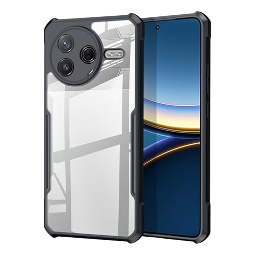 Ltezixal Schutzhülle kompatibel mit Xiaomi Poco F7 Pro/Redmi K80, [sturzsicher] [schweißfest] [Fingerabdrucksicher] Stoßfeste Schutzhülle passend für Xiaomi Poco F7 Pro/Redmi K80, Schwarz von Ltezixal