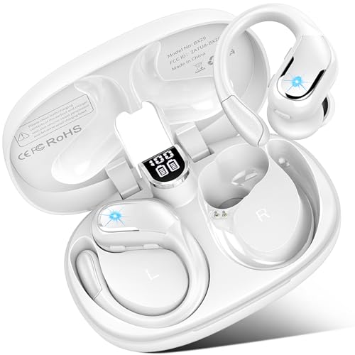 Bluetooth 5.3 Kopfhörer Sport, 75 Std in Ear Kopfhörer Kabellos Bluetooth, Wireless Earbud ENC Noise Cancelling Mic, HiFi Stereo, IP7 Wasserdicht Comfort Fit, Ohrhörer für Android und iOS, USB-C, Weiß Bluetooth 5.3 Kopfhörer Sport, 75 Std in Ear Kopfhörer Kabellos Bluetooth, Wireless Earbud ENC Noise Cancelling Mic, HiFi Stereo, IP7 Wasserdicht Comfort Fit, Ohrhörer für Android und iOS, USB-C, Weiß von Ltinist