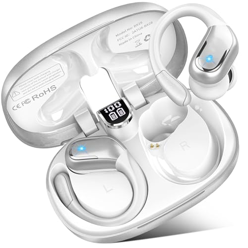 Bluetooth Kopfhörer, 75H B luetooth K opfhörer Sport HiFi Tief Bass Stereo, Kopfhörer Kabellos Bluetooth 5.4 mit ENC Noise Cancelling Mic, IP7 Wasserdicht Ohrhörer für Android/iOS, LED-Anzeige,Silbrig Bluetooth Kopfhörer, 75H B luetooth K opfhörer Sport HiFi Tief Bass Stereo, Kopfhörer Kabellos Bluetooth 5.4 mit ENC Noise Cancelling Mic, IP7 Wasserdicht Ohrhörer für Android/iOS, LED-Anzeige,Silbrig von Ltinist