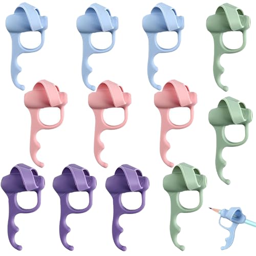 Ltsbaed 12 Stück Schreibhilfe für Stift Kinder, Silikon Bleistift Griffe, Schreiben Bleistift Griffe, Ergonomische Bleistift Griffe Silikon, Schreiblernhilfe Griff, für Vorschulkinder Erwachsene von Ltsbaed