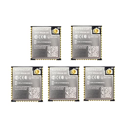 ESP-WROOM-32U.4GHz 4M 8M 16M U.FL-Anschluss (Bluetooth und WiFi Low Power Module ESP32U 4M X 5PCS) von Luabby Smart