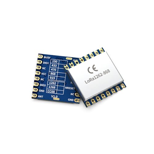 Lubeby Smart LoRa1262 100 mW SPI 4 km sx1262 lora 868 MHz Funkmodul mit großer Reichweite, 5 Stück von Lubeby Smart