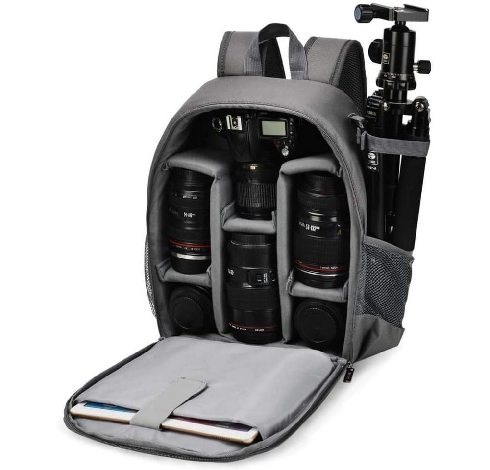 Lubgitsr Kameratasche Kamerarucksack, Wasserfeste Fotorucksack mit Regenschutz, Stativhalter (1-tlg) von Lubgitsr
