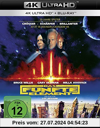 Das fünfte Element  (4K Ultra HD) (+ Blu-ray 2D) von Luc Besson