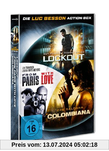 Lockout / Colombiana / From Paris with Love [3 DVDs] von Luc Besson