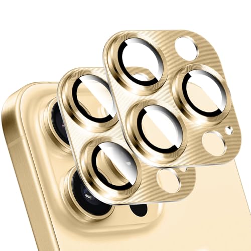 LucBuy 2 Stück Metall Kameraschutz für iPhone 11 Pro/iPhone 11 Pro Max, 3D Textur Aluminium Abdeckung Telefondekoration, Kratzfeste Vollständige Abdeckung der Kamerarückseite aus Titan LucBuy 2 Stück Metall Kameraschutz für iPhone 11 Pro/iPhone 11 Pro Max, 3D Textur Aluminium Abdeckung Telefondekoration, Kratzfeste Vollständige Abdeckung der Kamerarückseite aus Titan von LucBuy