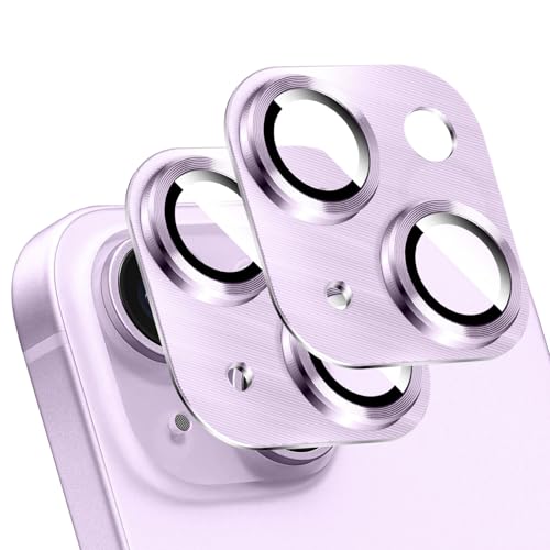 LucBuy 2 Stück Metall Kameraschutz für iPhone 13/iPhone 13 Mini, 3D Textur Aluminium Abdeckung Telefondekoration, Kratzfeste Vollständige Abdeckung der Kamerarückseite aus Titan LucBuy 2 Stück Metall Kameraschutz für iPhone 13/iPhone 13 Mini, 3D Textur Aluminium Abdeckung Telefondekoration, Kratzfeste Vollständige Abdeckung der Kamerarückseite aus Titan von LucBuy