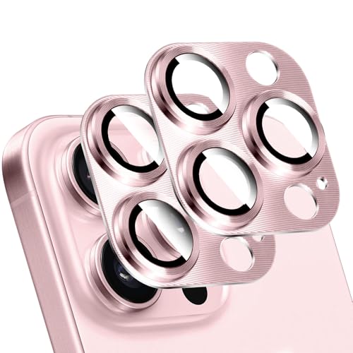 LucBuy 2 Stück Metall Kameraschutz für iPhone 13 Pro/iPhone 13 Pro Max, 3D Textur Aluminium Abdeckung Telefondekoration, Kratzfeste Vollständige Abdeckung der Kamerarückseite aus Titan LucBuy 2 Stück Metall Kameraschutz für iPhone 13 Pro/iPhone 13 Pro Max, 3D Textur Aluminium Abdeckung Telefondekoration, Kratzfeste Vollständige Abdeckung der Kamerarückseite aus Titan von LucBuy