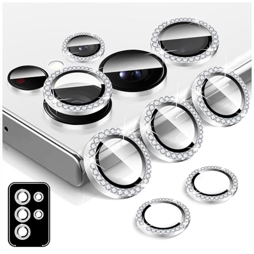 LucBuy Kamera Schutz für Samsung Galaxy S22 Ultra, Bling Diamant Gehärtetes Glas für Die Kamerarückseite Displayschutz, Einzelne Aluminium Metall Schutzringe, Kameraobjektivschutz Filmaufkleber LucBuy Kamera Schutz für Samsung Galaxy S22 Ultra, Bling Diamant Gehärtetes Glas für Die Kamerarückseite Displayschutz, Einzelne Aluminium Metall Schutzringe, Kameraobjektivschutz Filmaufkleber von LucBuy