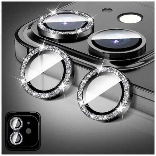 LucBuy Kamera Schutz für iPhone 11, Glitzer 9H Hartglas Kamera-Abdeckung Filmaufkleber, Automatisch Ausrichtende Einzelne Metallringe, Glänzendes Handyzubehör LucBuy Kamera Schutz für iPhone 11, Glitzer 9H Hartglas Kamera-Abdeckung Filmaufkleber, Automatisch Ausrichtende Einzelne Metallringe, Glänzendes Handyzubehör von LucBuy