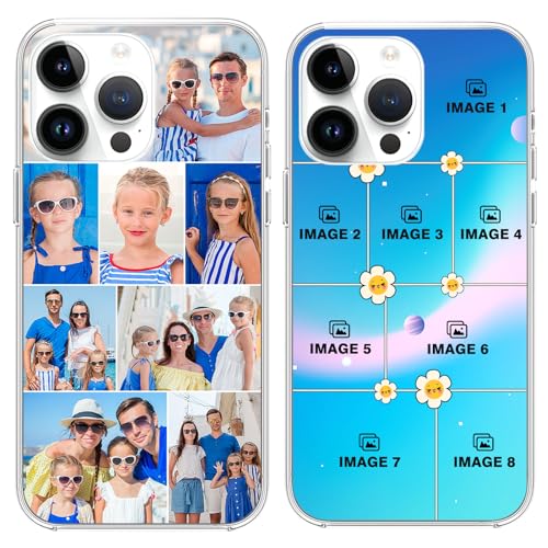 LucBuy Personalisierte Handyhülle, Individuelle Schutzhülle mit Foto, Personalisierte Geschenke, Transparente Handyhülle, Kompatibel mit iPhone 15 14 12 13 11 Pro Max XR 6 7 8 Plus (A8) von LucBuy