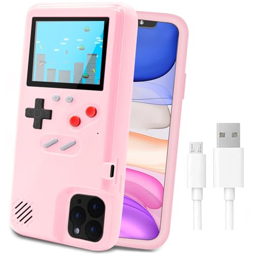 LucBuy Spielekonsolenhülle für iPhone, Schutzhülle mit Eigener Stromversorgung und 36 Spielen,Cooles Farbdisplay,Stoßfeste Videospiel-Handytasche iPhone 11 Pro Max - Rosa LucBuy Spielekonsolenhülle für iPhone, Schutzhülle mit Eigener Stromversorgung und 36 Spielen,Cooles Farbdisplay,Stoßfeste Videospiel-Handytasche iPhone 11 Pro Max - Rosa von LucBuy