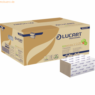 Lucart Papierhandtuch Eco Natural 863049 2lagig 21x25,3cm 3.800 Blatt Lucart Papierhandtuch Eco Natural 863049 2lagig 21x25,3cm 3.800 Blatt von Lucart