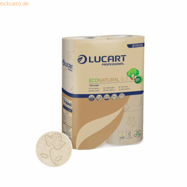 Lucart Toilettenpapier ECO NATURAL 811929 3-lagig 250 Blatt 30 Rollen Lucart Toilettenpapier ECO NATURAL 811929 3-lagig 250 Blatt 30 Rollen von Lucart