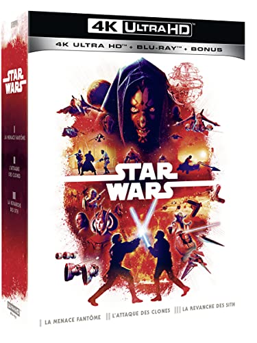 Star wars - épisodes 1 à 3 : la menace fantôme + l'attaque des clones + la revanche des sith 4k ultra hd [Blu-ray] [FR Import] von Lucasfilm