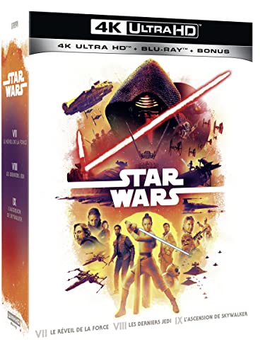 Star wars - épisodes 7 à 9 : le réveil de la force + les derniers jedi + l'ascension de skywalker 4k ultra hd [Blu-ray] [FR Import] von Lucasfilm
