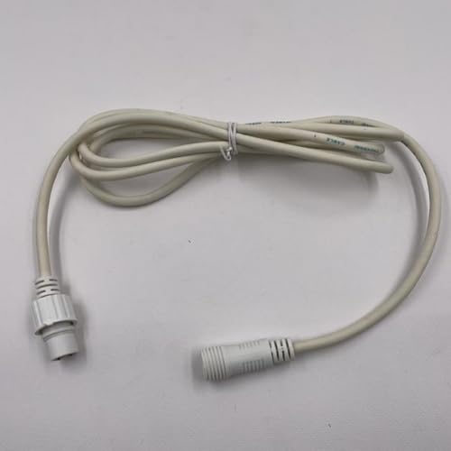 Luccika Verlängerungskabel für LED-Lichterkette, weißes Kabel 2 x 1 mm aus Naturgummi, Stecker und Buchse, geeignet für alle Leuchten der Professional-Linie, Verwendung im Innen- und Außenbereich (5 von Luccika