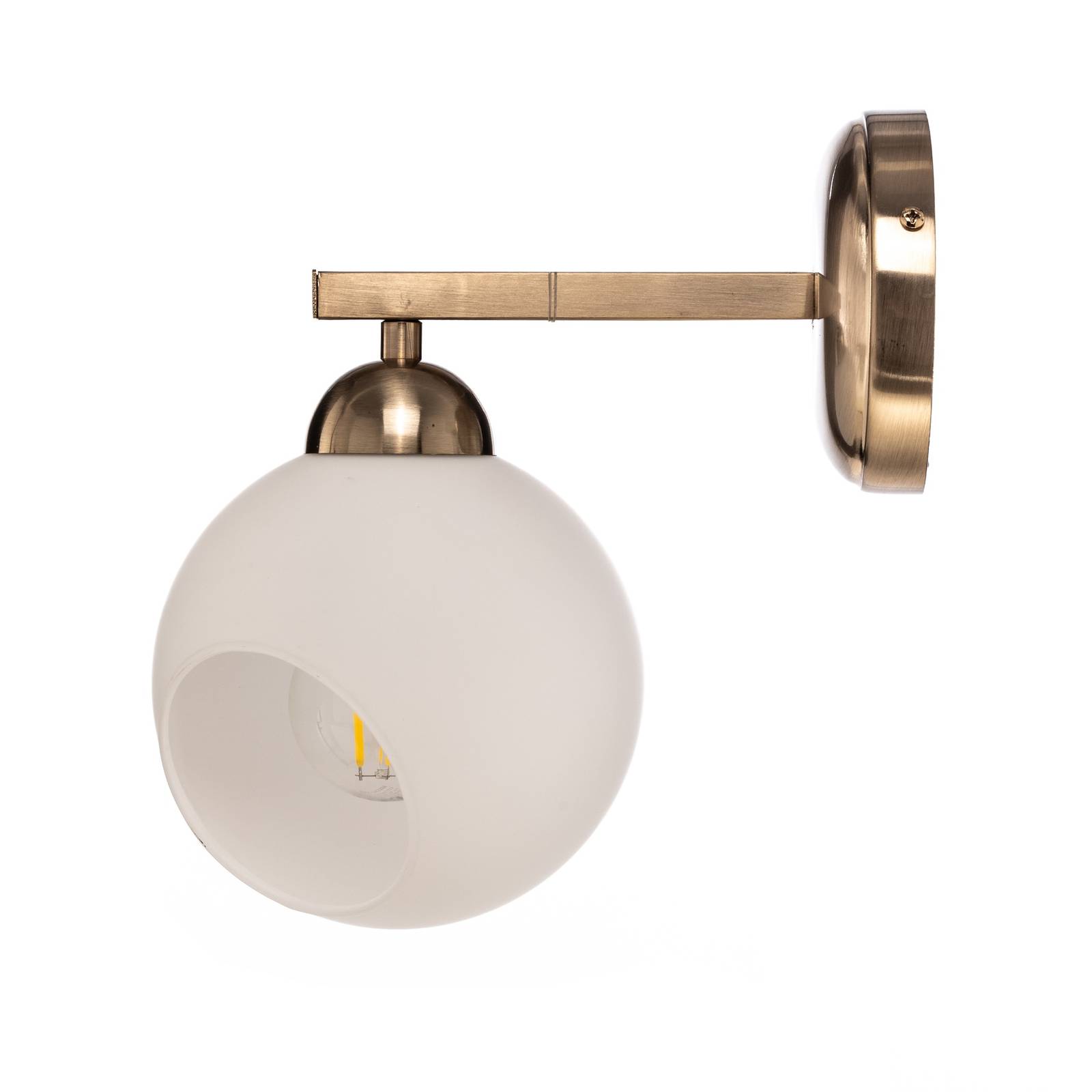 Wandleuchte Ramella, messing antik, 1-flammig Wandleuchte Ramella, messing antik, 1-flammig von Lucea