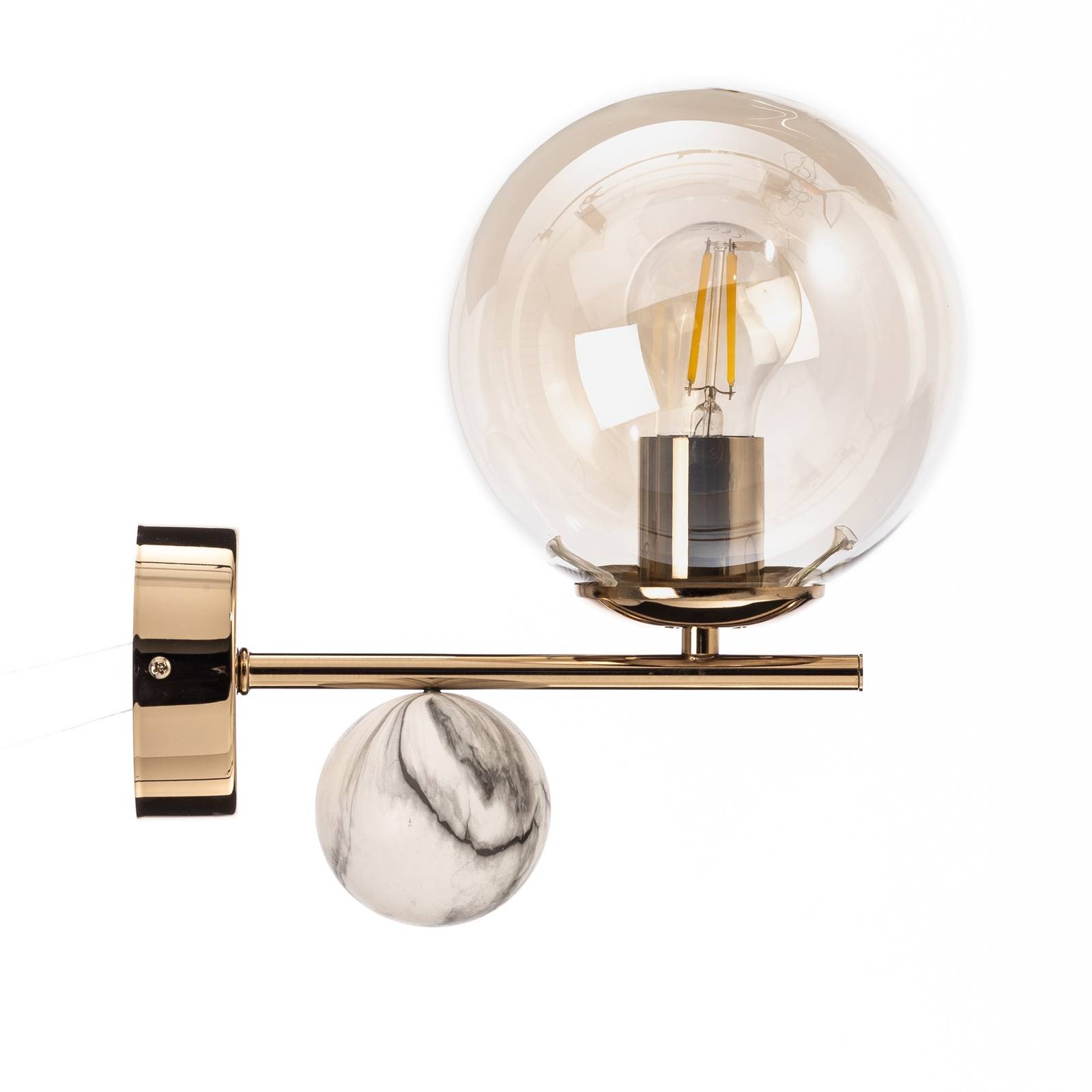 Wandleuchte Toppo, gold, 1-flammig Wandleuchte Toppo, gold, 1-flammig von Lucea