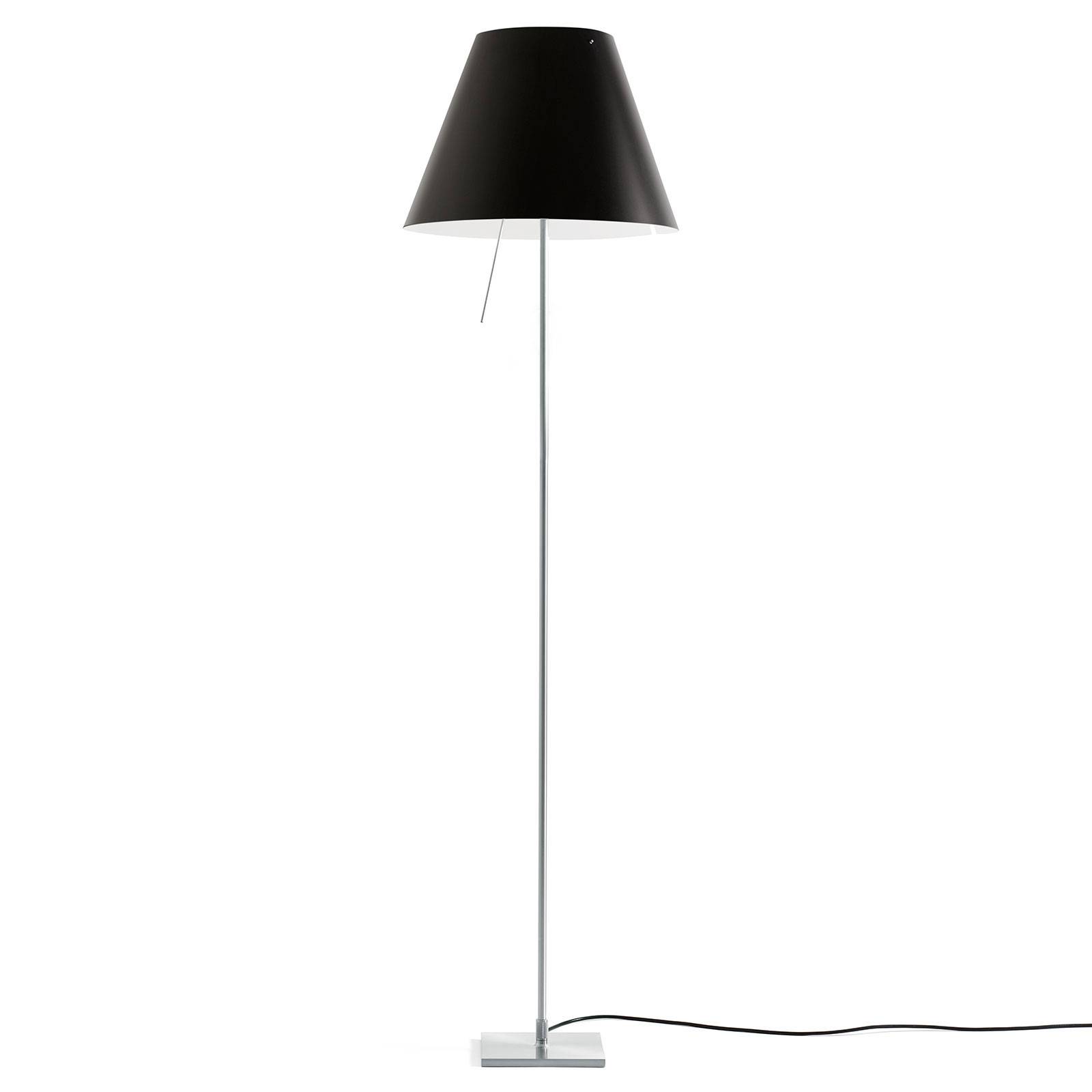 Luceplan Costanza Stehleuchte D13tif, alu/schwarz Luceplan Costanza Stehleuchte D13tif, alu/schwarz von Luceplan