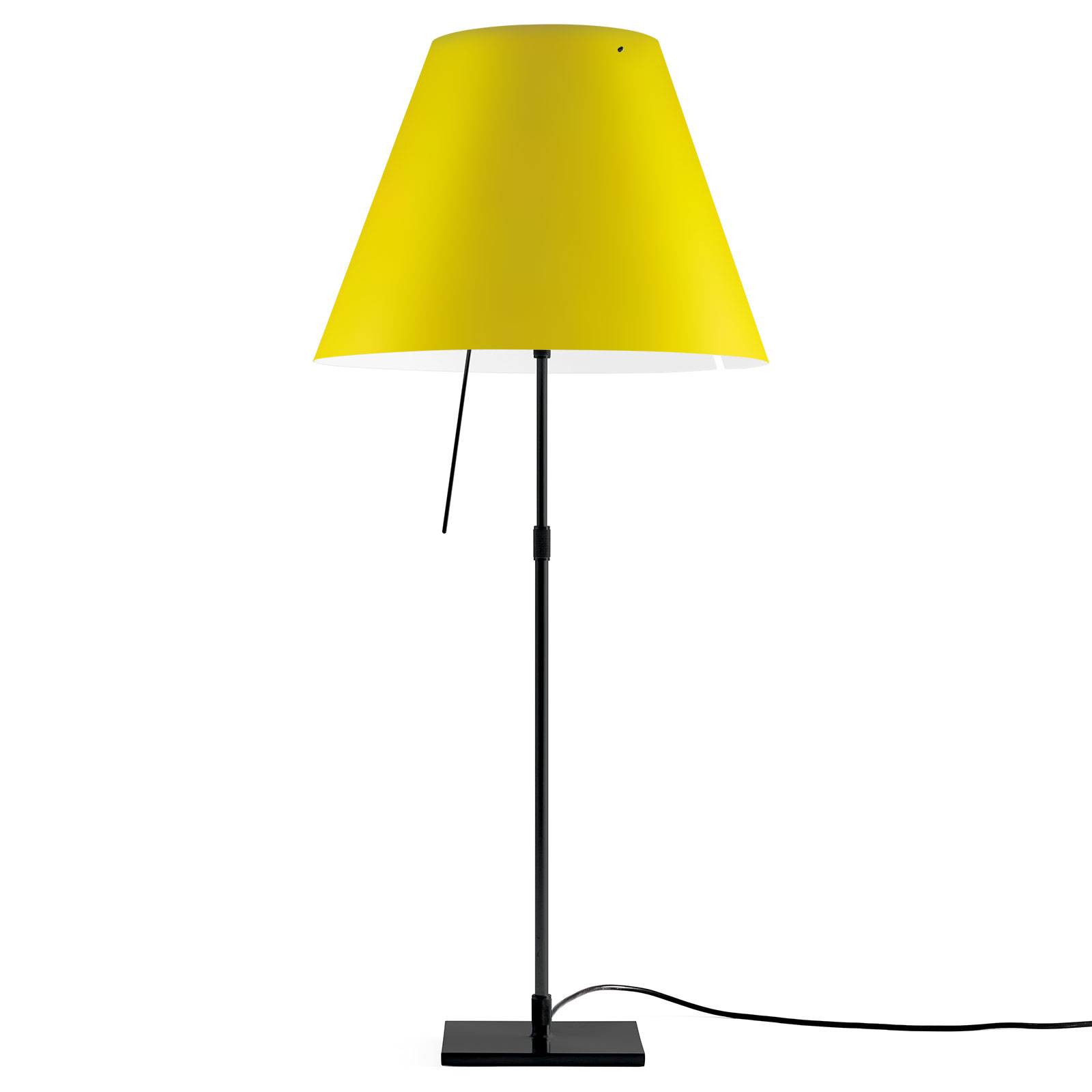 Luceplan Costanza Tischlampe D13 schwarz/gelb von Luceplan