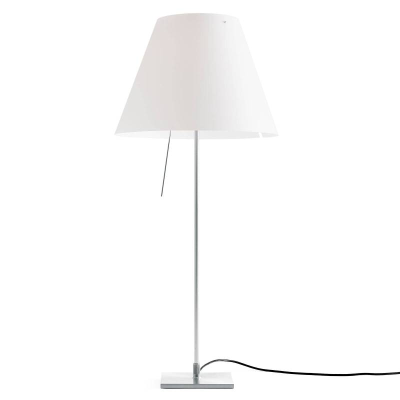 Luceplan Costanza Tischlampe D13if aluminium/weiß von Luceplan
