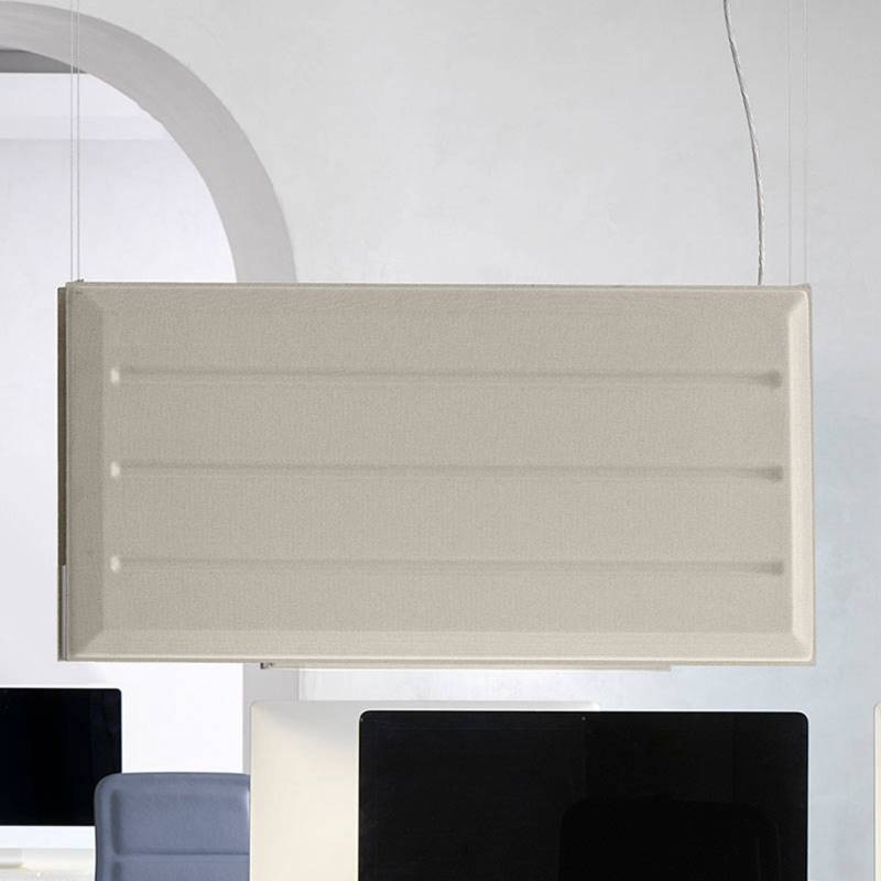 Luceplan Diade LED-Hängelampe vertikal beige 120cm von Luceplan
