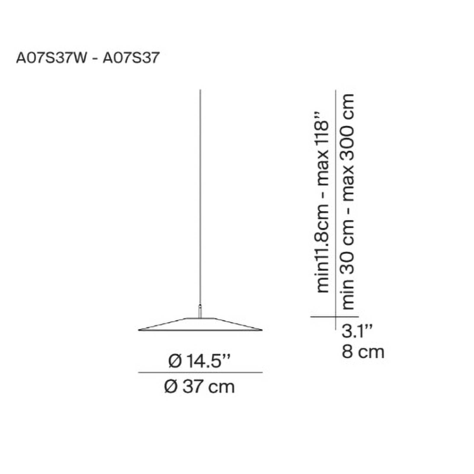 Luceplan Koinè LED-Hängeleuchte 927 Ø37cm schwarz von Luceplan