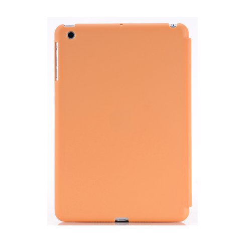 Luch Hülle für Apple iPad Mini 1 2 3 Hard Backcase - dünne matt Blickdichte Tablet Schutzhülle Rückseite Back Cover, Orange von Luch