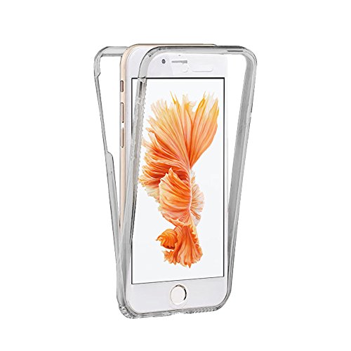 Luch iPhone 6 iPhone 6S Hülle, 360° Grad Komplette TPU Crystal Silikon Schutzhülle Handyhülle Vorne und Hinten Rundum Ultra dünn Schale Cover Case für Apple iPhone 6 | 6S, Transparent von Luch