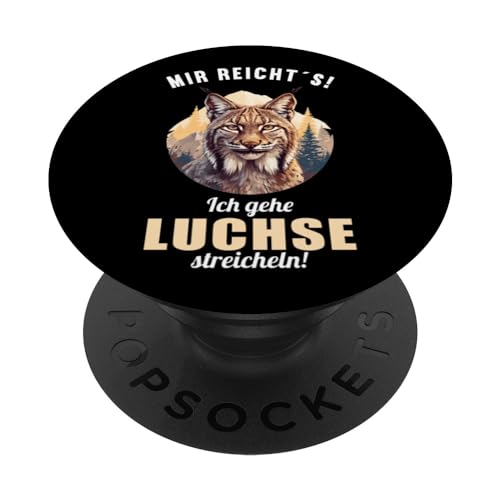 Lynx Luchse Luchs PopSockets Klebender PopGrip von Luchse Luchs Tier Shop