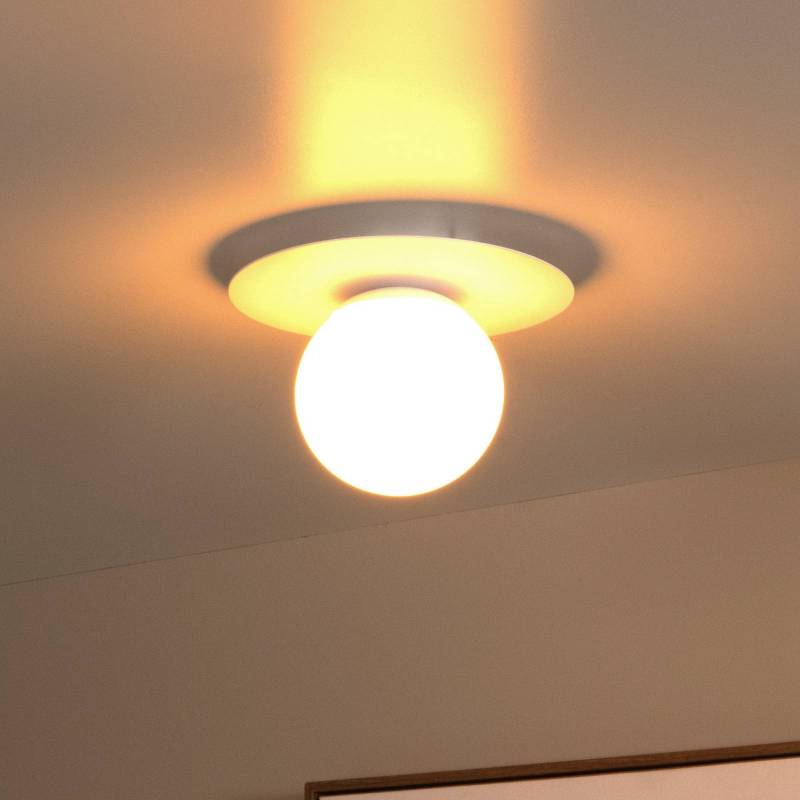 Deckenleuchte Tricia, weiß, Ø 25 cm, Glas, 1-flammig, E27 von Lucide