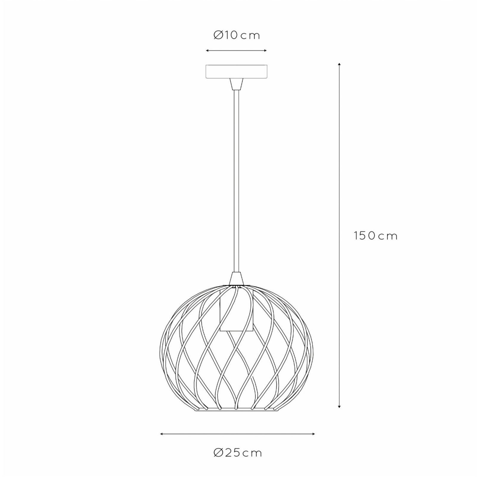 Hängeleuchte Danza, einflammig, Ø 25 cm, schwarz von Lucide