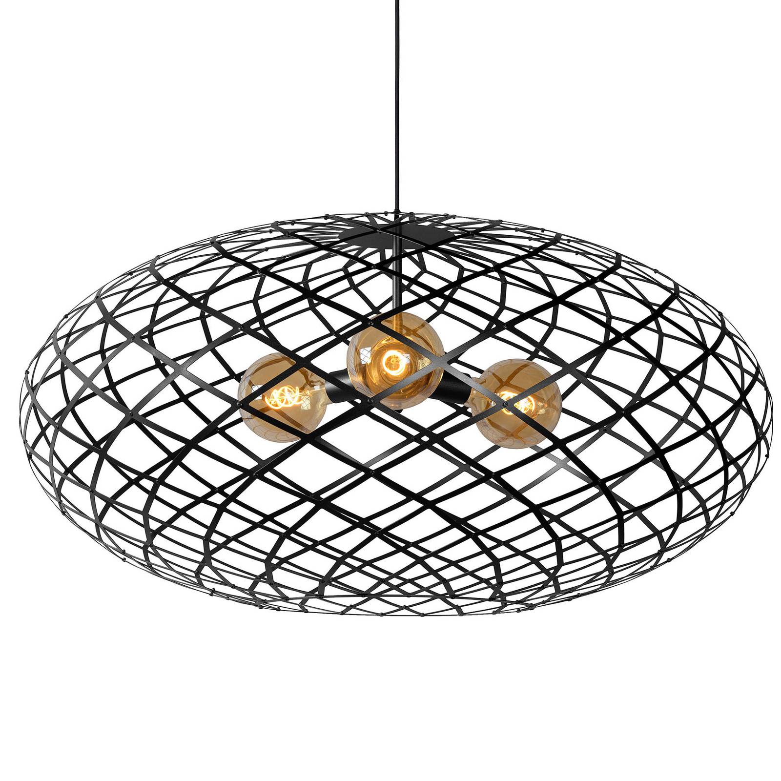 Hängeleuchte Wolfram, Schirm oval, 100 cm, schwarz Hängeleuchte Wolfram, Schirm oval, 100 cm, schwarz von Lucide