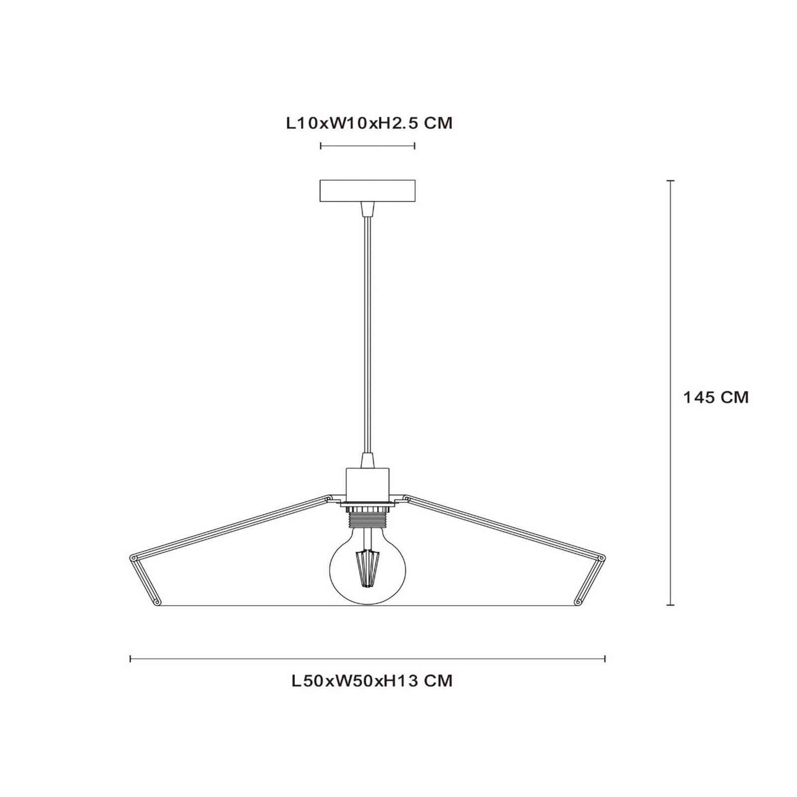 Hängeleuchte Yunkai aus Papier, einflammig, Ø 50cm von Lucide