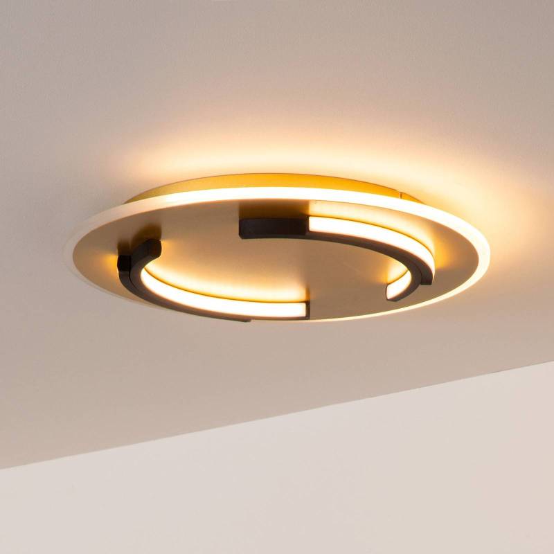 LED-Deckenleuchte Andreas, rund, Ø 40 cm, gold matt von Lucide