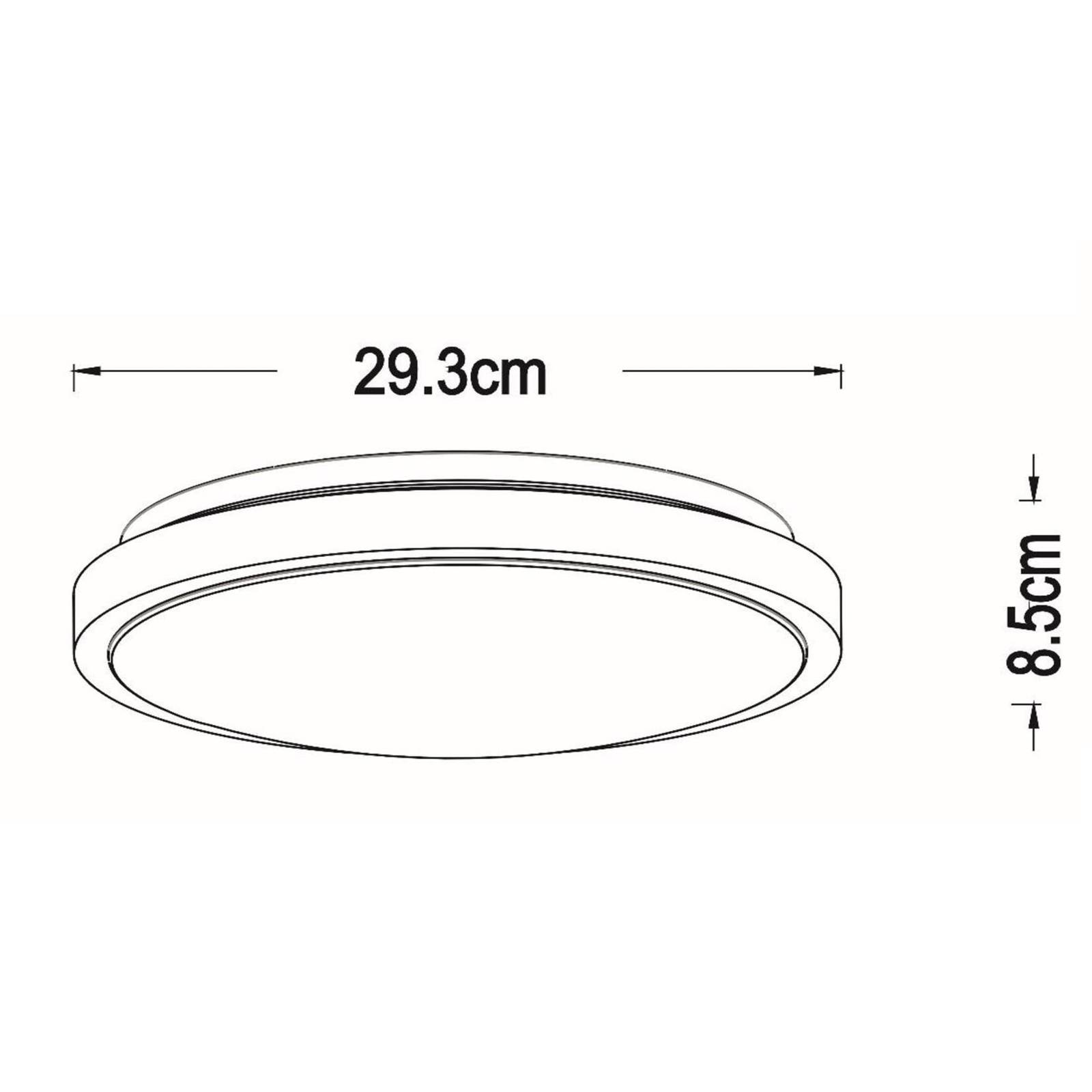 LED-Deckenleuchte Dasher, schwarz, Ø 29,3 cm, Sensor, IP44 LED-Deckenleuchte Dasher, schwarz, Ø 29,3 cm, Sensor, IP44 von Lucide