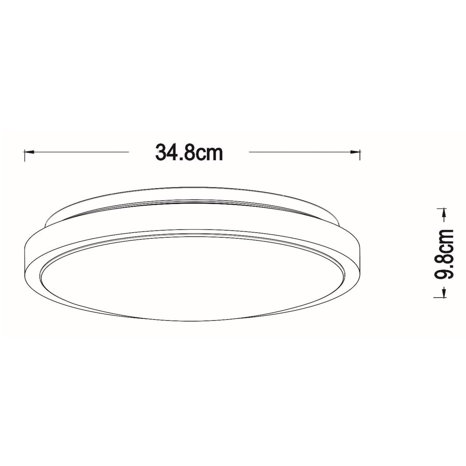 LED-Deckenleuchte Dasher, schwarz, Ø 34,8 cm, Sensor, IP44 LED-Deckenleuchte Dasher, schwarz, Ø 34,8 cm, Sensor, IP44 von Lucide