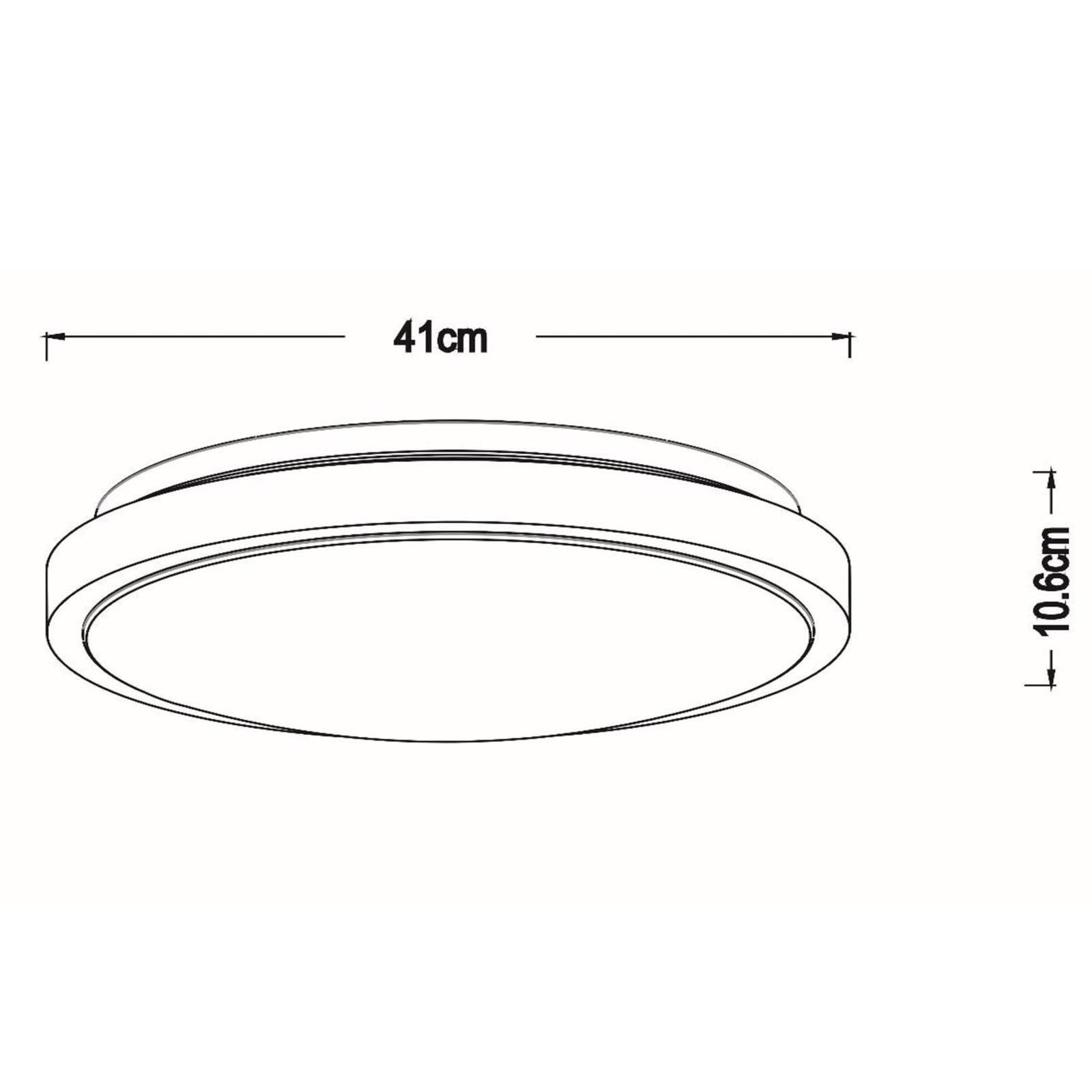 LED-Deckenleuchte Dasher, schwarz, Ø 41 cm, Sensor, IP44 LED-Deckenleuchte Dasher, schwarz, Ø 41 cm, Sensor, IP44 von Lucide